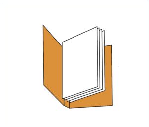 無線綴じ製本のイラスト